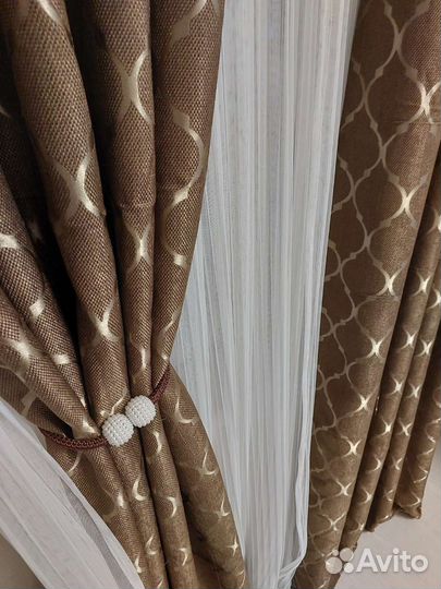 Комплект штор новый(2шторы)