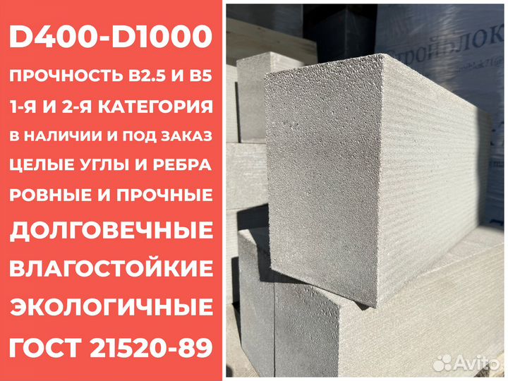 Газобетонные блоки от завода с доставкой в Белёв
