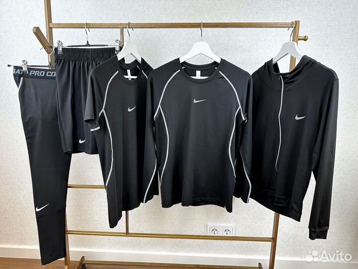 Рашгард, спортивный костюм Nike 2в1, 5в1