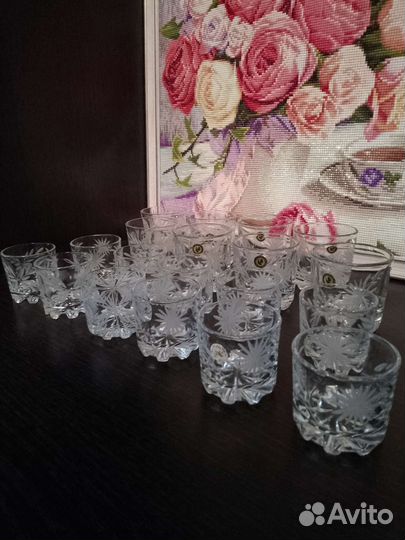 Стаканы Гусь хрустальный