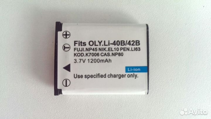 Аккумулятор Li-42B/40B/EN-EL10/NP-45 1200mAh