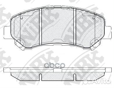 Колодки тормозные nissan qashqai 1.6/2.0 07/X
