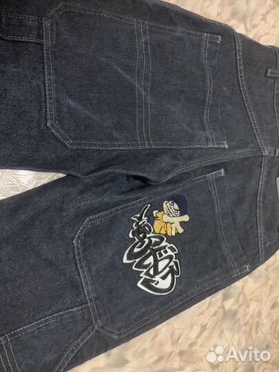 Широкие реп джинсы