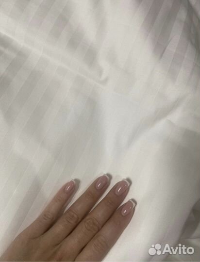 Отельное постельное белье страйп сатин