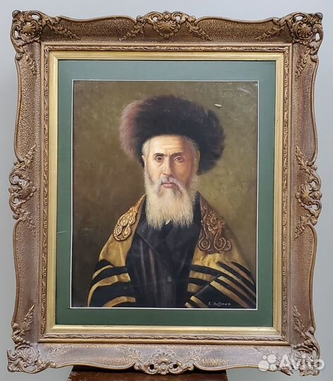Картина портрет раввин karl hoffman австрия 1900 г