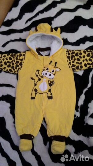 Комбинезон осень-весна 6-12 мес.Курточка 3-6 мес