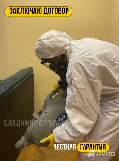 Уничтожение тараканов, клопов, плесени/Дезинфекция