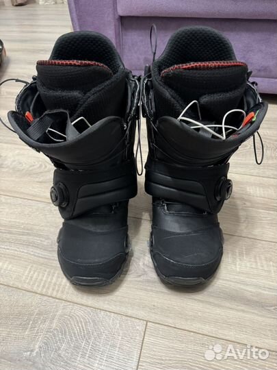 Ботинки burton step on us 10 + крепления