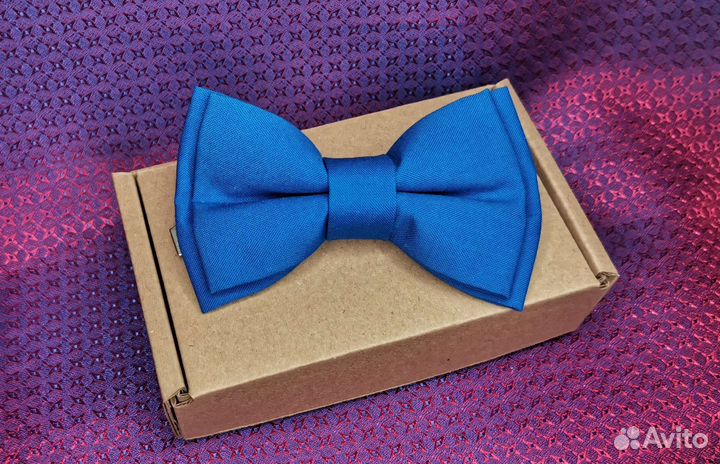 Галстуки бабочки синие, голубые