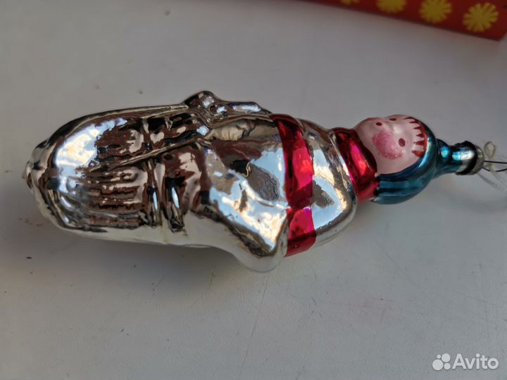 Елочная игрушка ссср»Хоккеист»