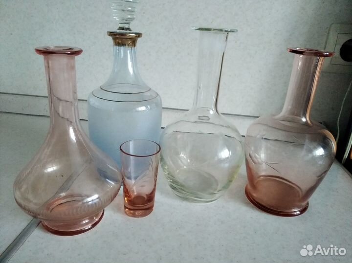 Стеклянные графины СССР