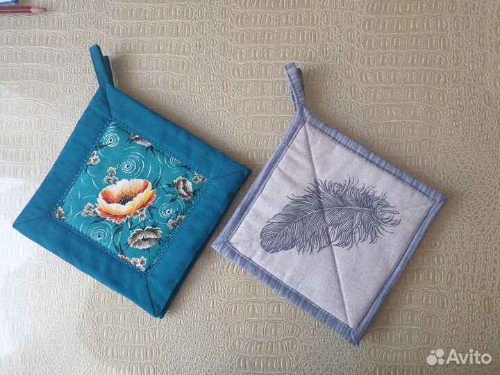 Прихватки для кухни, пасхальная корзиночка