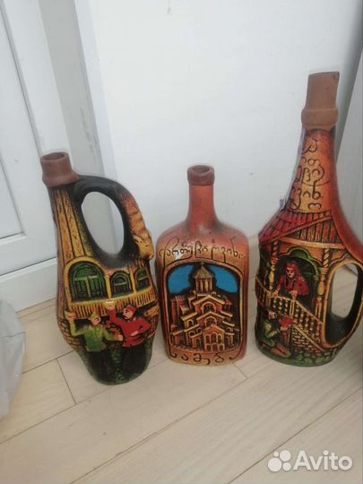 Бутылка керамическая