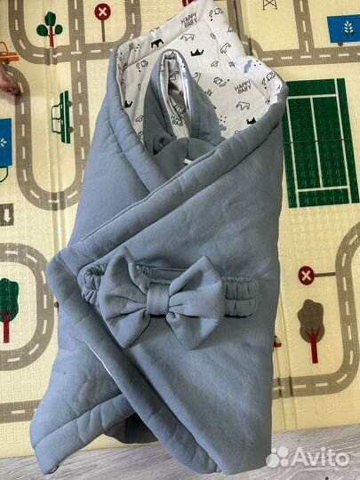 Конверт на выписку весна осень для мальчика