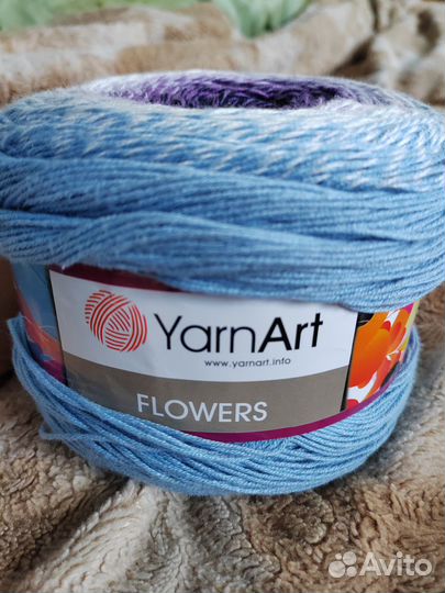 Пряжа для вязания yarnart flowers ярн арт