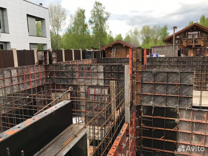 Мелкощитовая опалубка для фундаментов