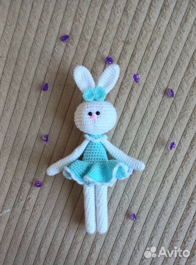 Мягкая игрушка заяц ручной работы