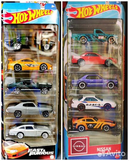 Hot wheels Nissan fast and furious наборы