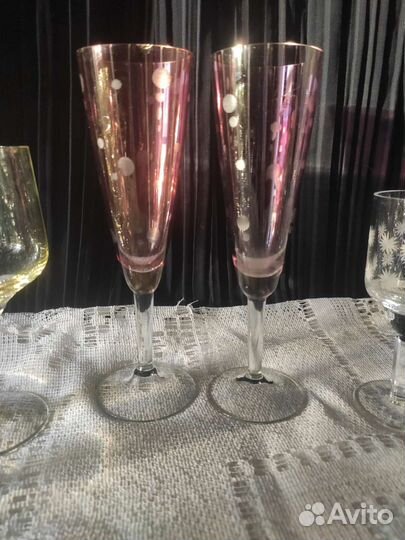 Бокалы фужеры рюмки советские