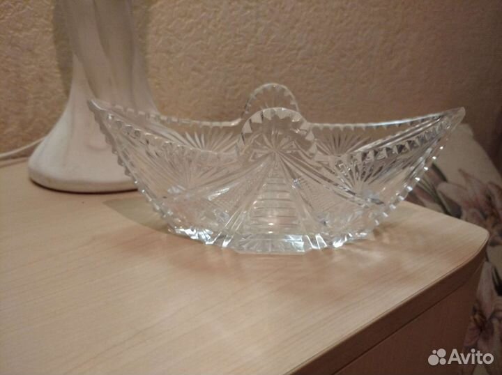 Хрустальная ваза, салатница, конфетница СССР
