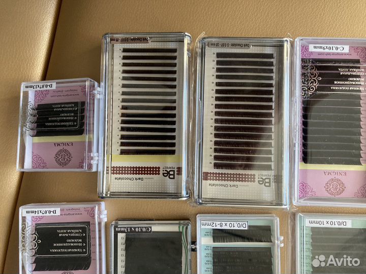 Ресницы для наращивания лешбокс с наполнением