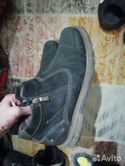 Ботинки мужские зимние натуральная кожа и мех