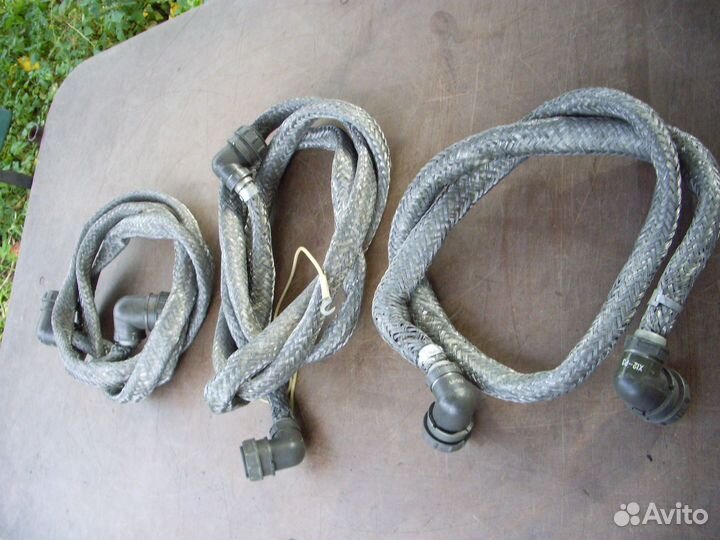 Комплект армейских кабелей радиоприёмника Рябина