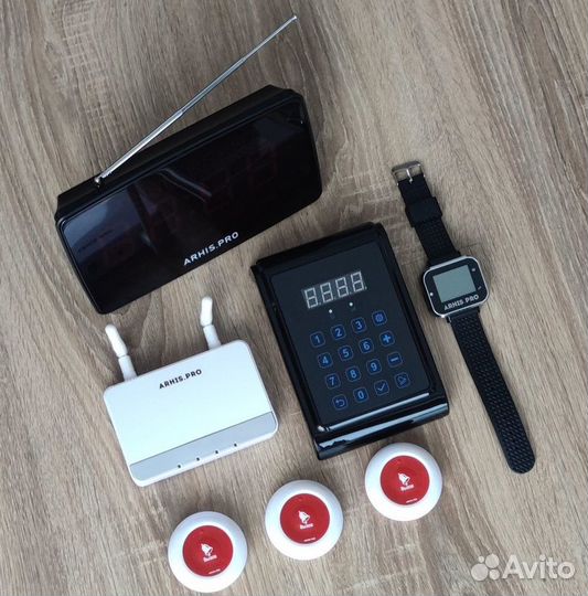 Кнопка Премиум вызов персонала, часы, табло и др