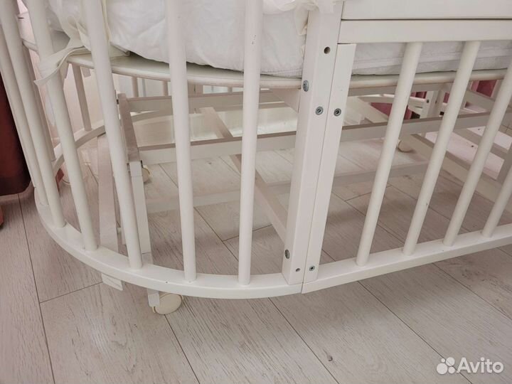 Детская кроватка трансформер с маятником 7в 1