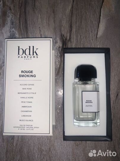 Флакон и футляр BDK Rouge smoking + Jo Malone