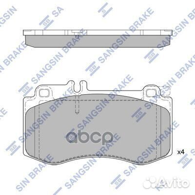 SP2378 колодки дисковые передние MB W212/S212