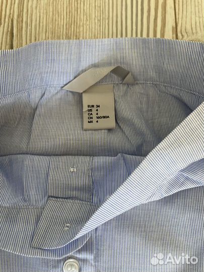 H&M Кофточка в бел.-гол. полоску хлопок EUR 34 XS