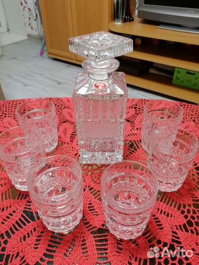 Набор для виски чешский хрусталь Bohemia