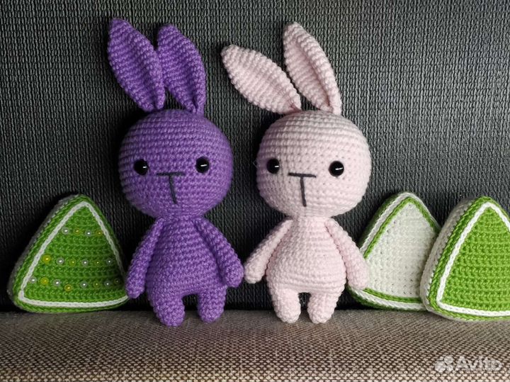 Заяц игрушка амигуруми