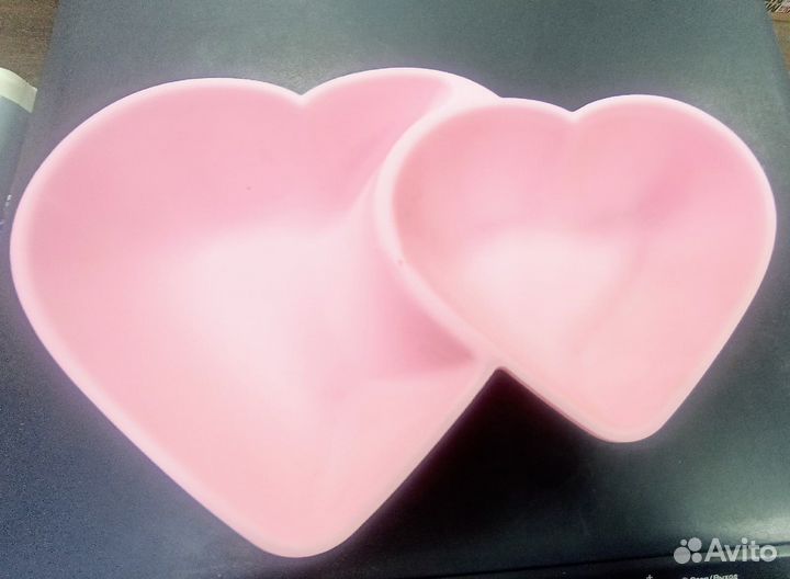 Менажница «Сердца», 2 секции, 2717 см, цвет микс