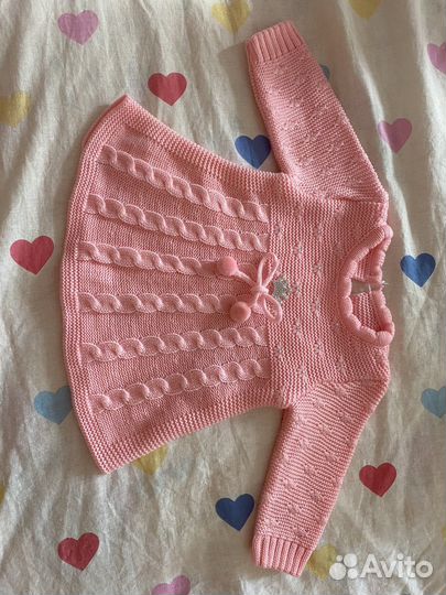 Комплект из гипоаллергенной турецкой пряжи р68-74