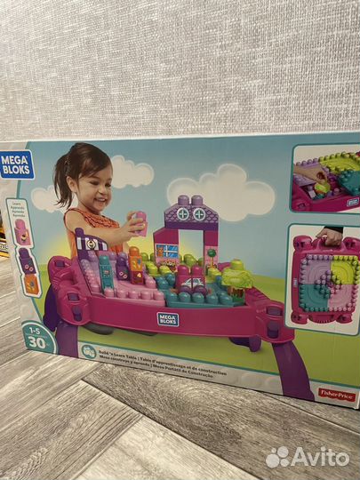 Детский конструктор Mega bloks игровой столик