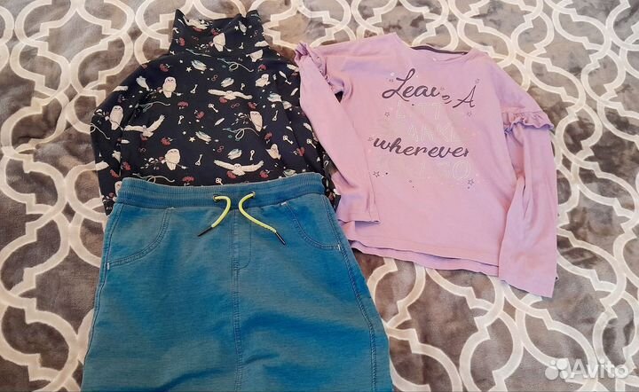 Вещи пакетом для девочки 134-140 см