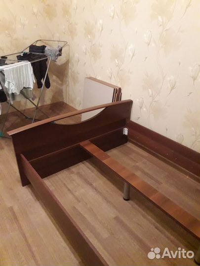 Кровать с матрасом бу 120200см