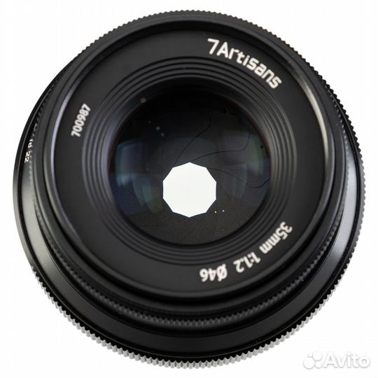 Объектив 7artisans 35mm F1.2 II Fuji X, черный