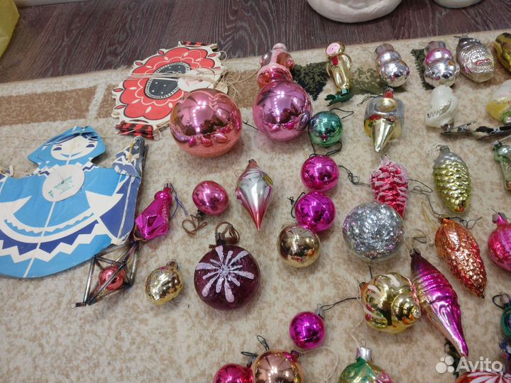 Ёлочные игрушки СССР. Бумажные гирлянды