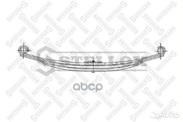 84-55694-SX рессора 3-ех лист. перед 1/22+2/25