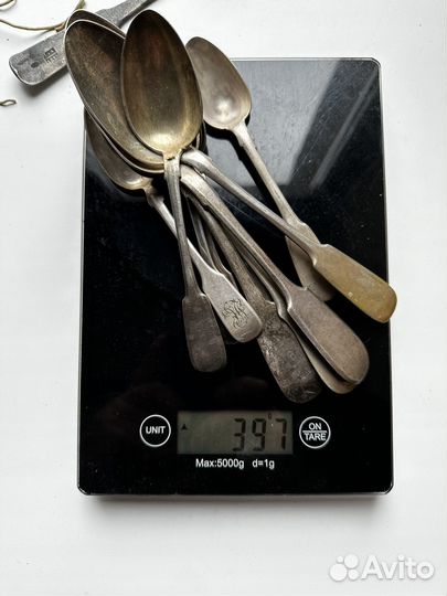 Ложки серебро 84 пр С годовыми клеймами