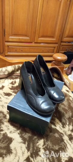 Туфли кожаные винтаж Австрия 38р с нюансом