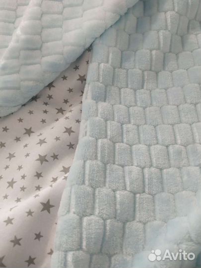 Детские плюшевые пледы на подкладе, новые