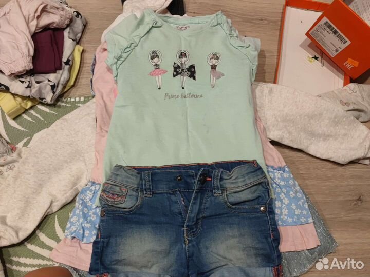 Вещи пакетом на дев 3-5 лет+куртка,сапоги