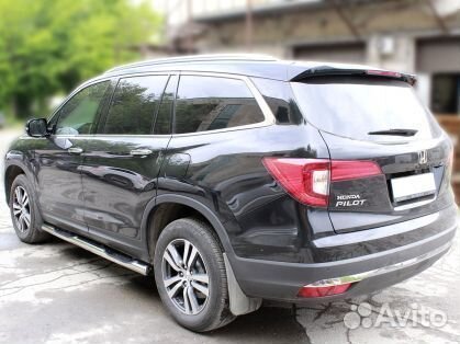 Пороги степ d-76 Хонда Пилот 2015-2018г.в