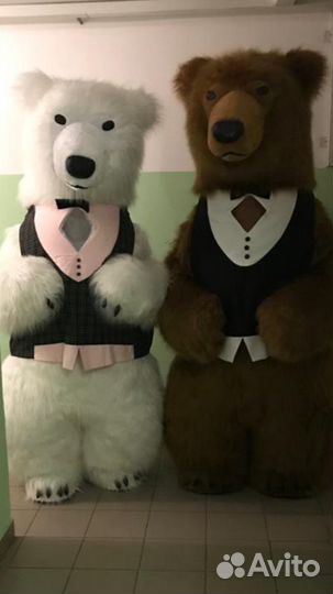 Мишки ростовые медведи поздравим с музыкой
