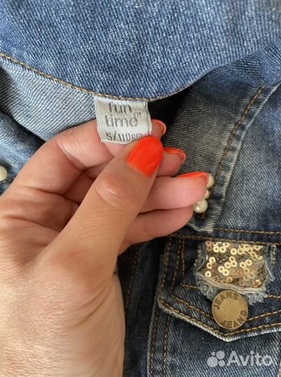 Джинсовка на девочку 110 рост