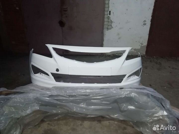 Бампер на Хендай Солярис